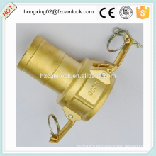Camlock Brass tipo C, accesorios de bloqueo de leva, acoplamiento rápido China fabricación